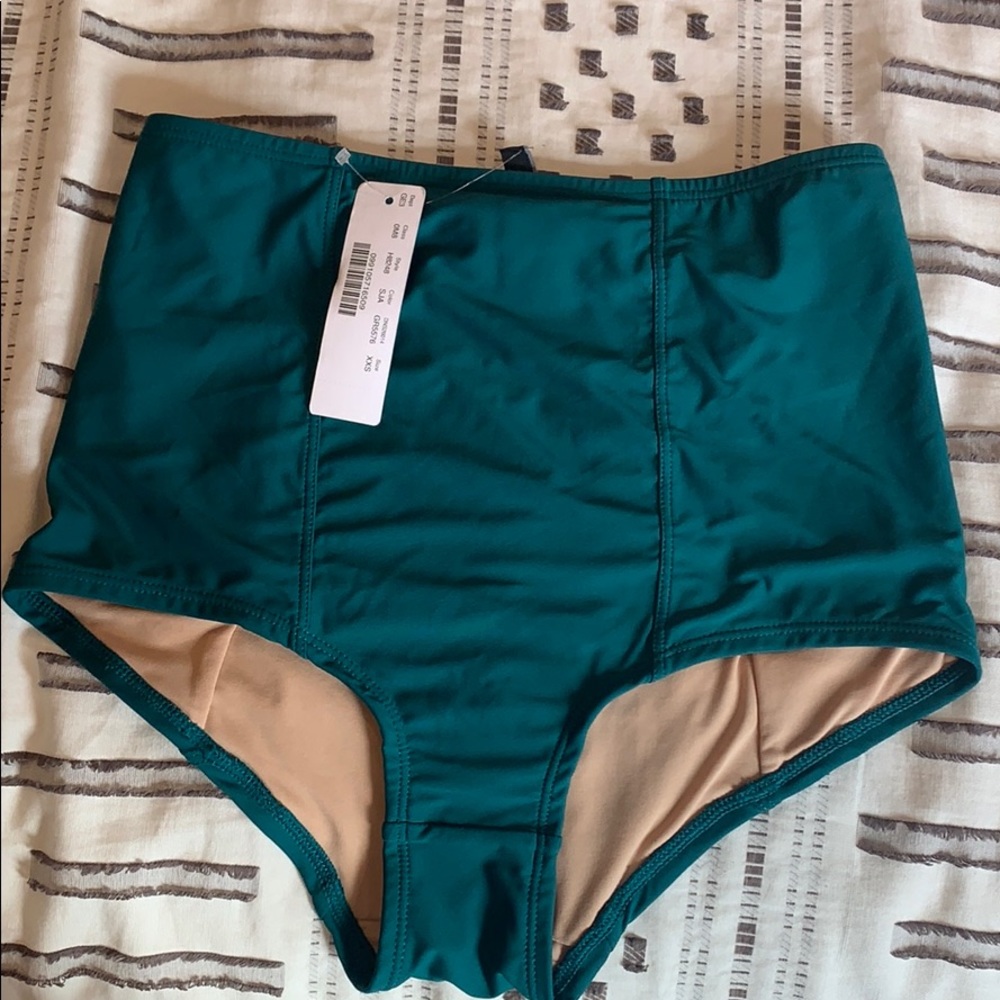 NWT Jade J Crew High Waisted Bikini Bottoms